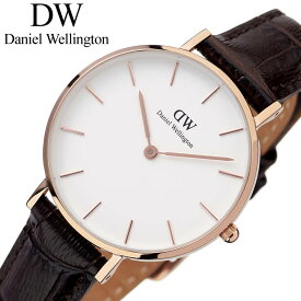 DanielWellington 腕時計 ダニエルウェリントン 時計 プチ ヨーク ローズ 32mm Petite York Rose レディース 腕時計 ホワイト DW00100176 北欧 DW ペアウォッチ カップル シンプル ラウンド クラシック 上品 モダン ギフト