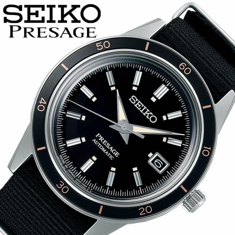 セイコー 腕時計 SEIKO 時計 プレザージュ ベーシックライン Style60's PRESAGE Basic line: Style60's  メンズ 腕時計 ブラック SARY197 人気 おすすめ おしゃれ ブランド プレゼント ギフト 新社会人 バレンタイン | 