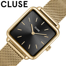 クルース 腕時計 CLUSE 時計 ラ テトラゴン メッシュ La T tragone Mesh Black Gold Colour レディース 腕時計 ブラック CW10308 人気 おすすめ おしゃれ ブランド プレゼント ギフト 新社会人 母の日