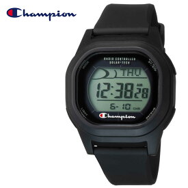 チャンピオン 腕時計 Champion 時計 デジタル ブラック SOLAR-TECH ユニセックス 腕時計 液晶 クォーツ(ソーラー電波) ソーラー電波時計 D00A-002VK 人気 おすすめ おしゃれ ブランド プレゼント ギフト 新社会人 母の日 父の日