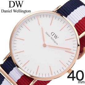 ダニエル ウェリントン 腕時計 Daniel Wellington 時計 クラシック ケンブリッジ CLASSIC Cambridge メンズ ダニエルウェリントン腕時計 ピンクゴールド ホワイト 日本製クォーツ 40mm 0103DW 人気 おすすめ おしゃれ プレゼント ギフト 新生活