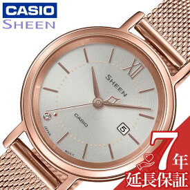 カシオ 腕時計 CASIO 時計 シーン SHEEN 女性 向け レディース ソーラークォーツ SHS-D300PGM-4AJF かわいい 華奢 小ぶり 小さめ 人気 おすすめ おしゃれ ブランド 記念日 誕生日 プレゼント ギフト