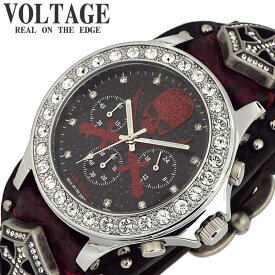 ヴォルテージ VOLTAGE 腕時計 センチネル 9 SENTINEL 9 メンズ VO-013S9-02BR 男性 ブラック バイカー ロック 革ジャン コンチョ シルバー ハード 人気 おすすめ おしゃれ ブランド プレゼント ギフト プレゼント