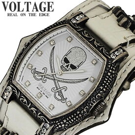 ヴォルテージ VOLTAGE 腕時計 チャーチ CHURCH メンズ VO-024S-01W 男性 ホワイト バイカー ロック 革ジャン コンチョ シルバー ハード 人気 おすすめ おしゃれ ブランド プレゼント ギフト プレゼント