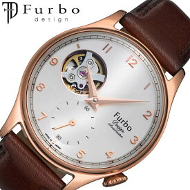 フルボ デザイン シェイブオフ 腕時計 Furbo design Shave off 時計 メンズ NF03W-PG 男性 ホワイト ブラウン 機械式 自動巻き 人気 大人 話題 本気 素敵 おすすめ おしゃれ ブランド プレゼント ギフト プレゼント