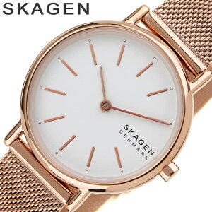 スカーゲン 腕時計 SKAGEN 時計 シグニチャー リレ SIGNATUR LILLE レディース ホワイト ゴールド デート お出かけ 大学 カジュアル シンプル アナログ カワイイ クォーツ (電池式) SKW2694 おすすめ