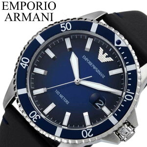 エンポリオ アルマーニ 腕時計 EMPORIO ARMANI 時計 ダイバー DIVER メンズ ブラック 男性 仕事 ビジネス オフィス スーツ 誕生日 記念日 贈り物 就活 就職活動 就職祝い 入学祝い 卒業祝い レザー