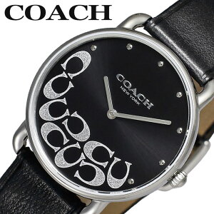 コーチ 腕時計 COACH 時計 エリオット ELLIOT レディース 革ベルト レザー ブラック 仕事 ビジネス スーツ フォーマル ファツション 誕生日 記念日 お祝い 就活 就職祝い 14504336 人気 定番 おすす