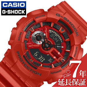 �J�V�I �r���v CASIO ���v �W�[�V���b�N ANALOG-DIGITAL 110 SERIES G-SHOCK �����Y �r���v �t�� �A�i�f�W ���b�h ���� �x���g CASIO-GA-110RRB-4AJF �V���v�� �J�W���A�� ���������� �t�@�b�V���� �L�O�� �a��