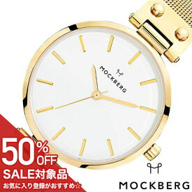 【50%OFF半額 11000円引】モックバーグ 腕時計 MOCKBERG 時計 MOCKBERG腕時計 モックバーグ腕時計 メッシュ Mesh Livia レディース ホワイト MO1601 ブランド カップル クラシック ビジネス スーツ アクセ シンプル ステンレス ゴールド プレゼント ギフト 新生活 新社会人