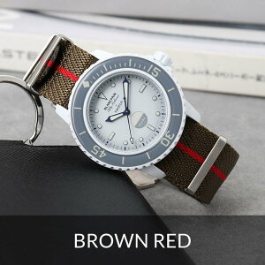 yup XEHb` Ή xgzMOD v~A iC Xgbv oh Blancpain X Swatch rvxg J O 22mm v rv  p ւ JX^ NATO ig[ ^Cv 