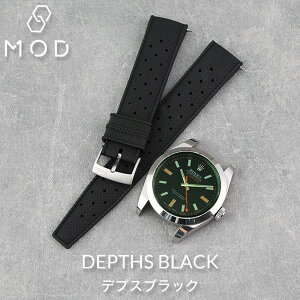 【ROLEX ロレックス 対応】MOD FKM RUBBER ボイジャー ミルガウス ラバー ストラップ 時計 ラバーベルト カン幅 ラグ幅 20mm ベルト 幅 腕時計 人気 防水 バンド ラバーバンド 時計ベルト 腕時計ベル