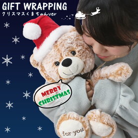 ＼クリスマス 期間限定デザイン登場!!／【くまちゃん ぬいぐるみ ラッピングサービス】テディベア プレゼント ラッピング ギフト 贈り物 豪華 かわいい おしゃれ 可愛い 人気 大人 子供 夫婦 誕生日 記念日 Xmas プロポーズ サプライズ 人形 くま 女の子 娘 お母さん 妻 彼女