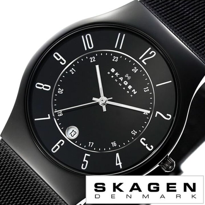 楽天市場】スカーゲン 腕時計 SKAGEN 時計 メンズ 233XLTMB ブラック  