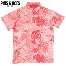 PINS&ACES/ピンズ&エースサンライズボタニカル ポロ Sunrise Botanical PA2PLSBCポロシャツ ゴルフウェア ウエア メンズ 半袖 メンズ おしゃれ【送料無料】