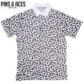 PINS&ACES/ピンズ&エーススノーレオパード ポロ Snow Leopard PA2PLSLPポロシャツ ゴルフウェア ウエア メンズ 半袖 メンズ【送料無料】
