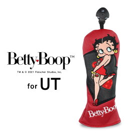 Betty Boop(TM)/ベティー ブープ(TM)ヘッドカバー ユーティリティー用 ダイヤル式番手表示つき OHC0005キャラクター アニメ ゴルフヘッドカバー UT用 ギフト コンペ景品 コンペ賞品 ゴルフグッズHTCゴルフ ホクシン交易【送料無料】