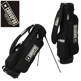 CONVERSE/コンバース2023年春夏モデル CV SP STAND CADDIE BAG 2 / 7.5 BLACK 33701050 CVMG329Fスタンド キャディバッグ ブラックブランド ゴルフグッズ スタンドバッグ スタンドバック【送料無料】