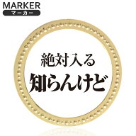 ゴールドマーカー 知らんけど 絶対入る知らんけど メタルマーカー MK0373GOLD メタル 文字マーカー おも…