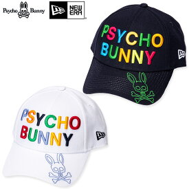 Psycho Bunny/サイコバニー2023年春夏モデル NEW ERA コラボ キャップ PBMG301F9FORTY MICROERA ゴルフキャップ 帽子 メンズ ゴルフ用品 ギフト コンペ 景品 賞品【送料無料】