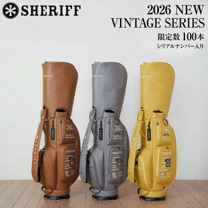 �y���ʌ���zSHERIFF 2026 1st VINTAGE SERIES �L���f�B�o�b�O �V���A���i���o�[���胔�B���e�[�W�V���[�Y �V�F���t ������� ���������� �f�U�C�� �S���t �����Y �L���f�B�[�o�b�N �S���t�o�b�O �M