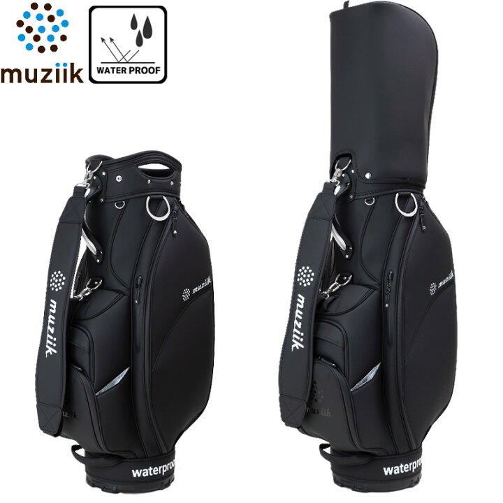 楽天市場 Muziik ムジークウォータープルーフ キャディバッグ Mcb 2112軽量防水 ゴルフキャディバッグ Cb ゴルフ用品 メーカー ブランド ゴルフグッズ 送料無料 Htcゴルフ