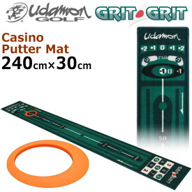 ユダマン カジノ パターマット 240 GRIT GRIT Udamon Golf パッティング練習器【送料無料】