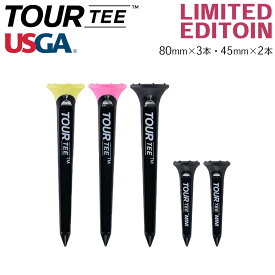 【数量限定】TOUR TEE COMBO ツアーティー ブラックコンボ リミテッドエディション 80mm 3本 45mm 2本入 USGA R&A ルール適合 ゴルフ ティー ゴルフ ボール ティー ティー ゴルフ tt-bkle-pk【メール便送料無料】