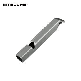 ナイトコア NITECORE NWS10 ホイッスル 笛 チタン製 登山 熊対策 トレッキング ハイキング キャンプ アウトドア全般に 防災 災害 警備 緊急時 スポーツイベント 運動会 最大120デシベル 軽量チタン合金 チタン製ホイッスル【メール便送料無料】