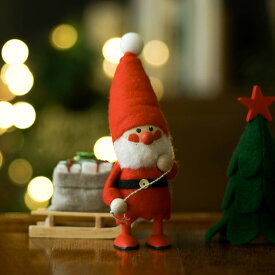 NORDIKA nisse ノルディカ ニッセ 人形 そりを引いたサンタ サンタ サンタクロース クリスマス オブジェ 飾り 木製 北欧 雑貨 置物 プレゼント ギフト