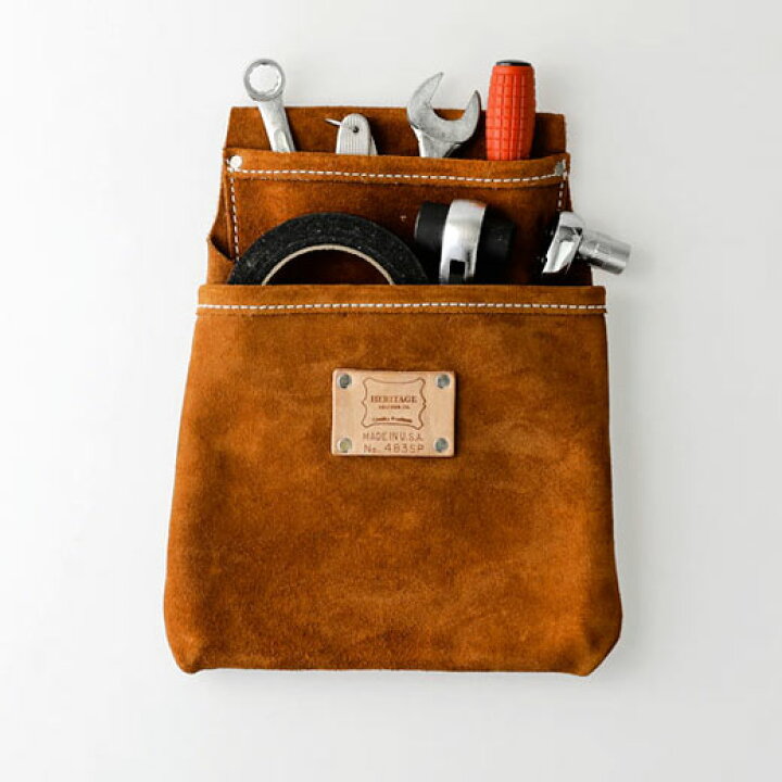 楽天市場 Heritage Leather ドライウォールバッグ 2pkt 腰袋 アメリカ 革 レザー 工具入れ ポーチ 工具袋 小物入れ 収納 キャンプ ヘリテージレザー おしゃれ Hightide Online ハイタイド