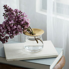 KINTO LUNA ベース 80x70mm 一輪挿し 真鍮 多肉植物 水耕栽培 フラワーベース ガラス 花瓶 花器 北欧 オシャレ おしゃれ ギフト かわいい 小さい インテリア 雑貨 母の日 花以外