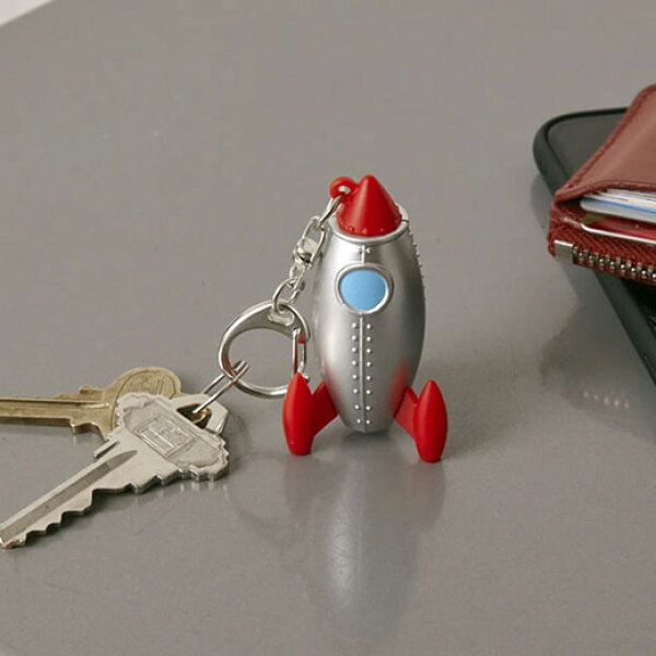 Kikkerland キッカーランド Rocket Keychain ロケットキーチェーン