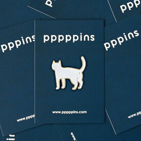 pppppins ピンズ ピンバッジ バッジ ピンバッチ ブローチ 猫 ねこ ネコ 恐竜 かわいい