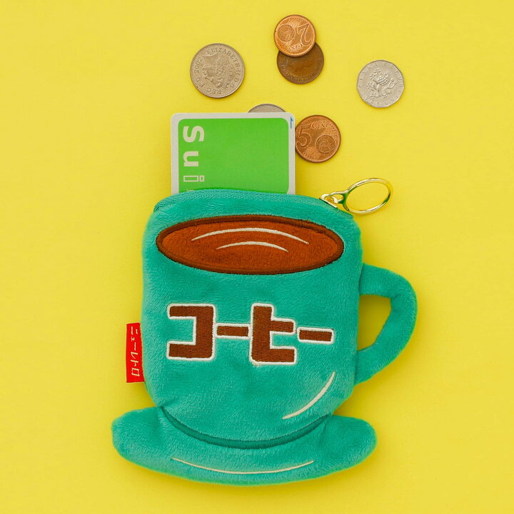 楽天市場】ニューレトロ ダイカットポーチ コーヒー 小物入れ 小さめ 
