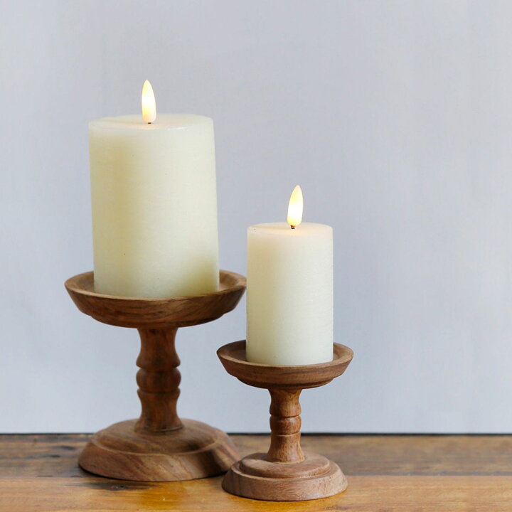 楽天市場】WOOD Candleholder キャンドルスタンドコンポートL 燭台 