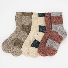 OBSCURE SOCKS W ALNUS オブスキュアソックス アルナス 靴下 レディース ソックス 23-25cm コットン 日本製 厚手 伸縮 リブ編み おしゃれ