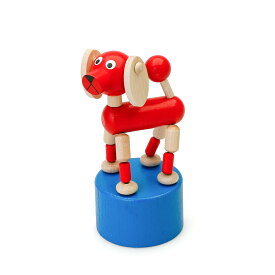 DETOA WOODEN PUSH UP TOY DOG デトア プッシュトイ ドッグ 木製 おもちゃ 玩具 イヌ 犬 置物 人形 オブジェ インテリア