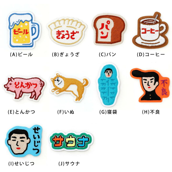 楽天市場】ニューレトロ ワッペンシール ワッペン かわいい アイロン 
