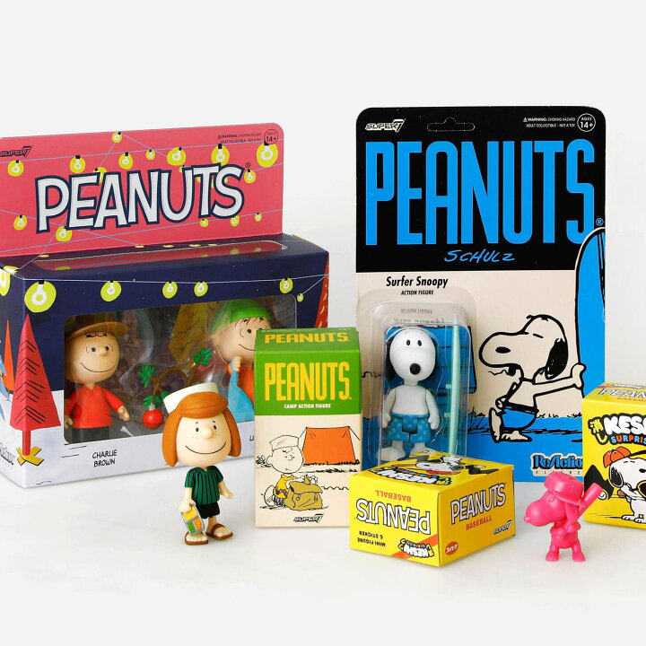 楽天市場】Super7 Peanuts ReAction Figures Wave 06 - Holiday Box 