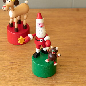 DETOA WOODEN PUSH UP TOY SANTATEDDY BEAR fgA vbVgC T^&efBxA ؐ vbVgC T^ efBxA NX}X Mtg  