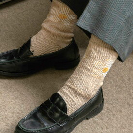 OBSCURE SOCKS オブスキュアソックス M HELIANTHUS（メンズ） 靴下 ソックス メンズ 25-28cm 日本製 ジャガード織 花柄 プレゼント ギフト