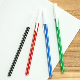 ICO クラシックボールペン 手帳 筆記具 0.7mm ブラック ブルー レッド グリーン 油性 シンプル 可愛い