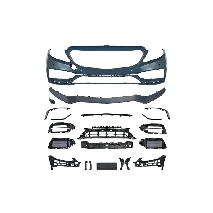 楽天市場】W205 後期 C63仕様 フロントバンパーSET BODY KIT ボディー 
