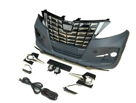 【新商品】20アルファード→30アルファード 前期仕様 30前期アルファード フェイスチェンジ フロントスポイラー 社外品 トヨタ