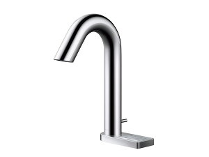 TOTO TLE33SB6A 台付自動水栓(AC100V・サーモスタット混合水栓・グースネック・ワンプッシュ式・湯水切り替え・手動スイッチ付き) アクアオート水道 蛇口 洗面 手洗