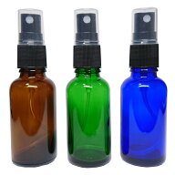 スプレーボトル ガラス 30ml 3本 遮光瓶 瓶 ビン