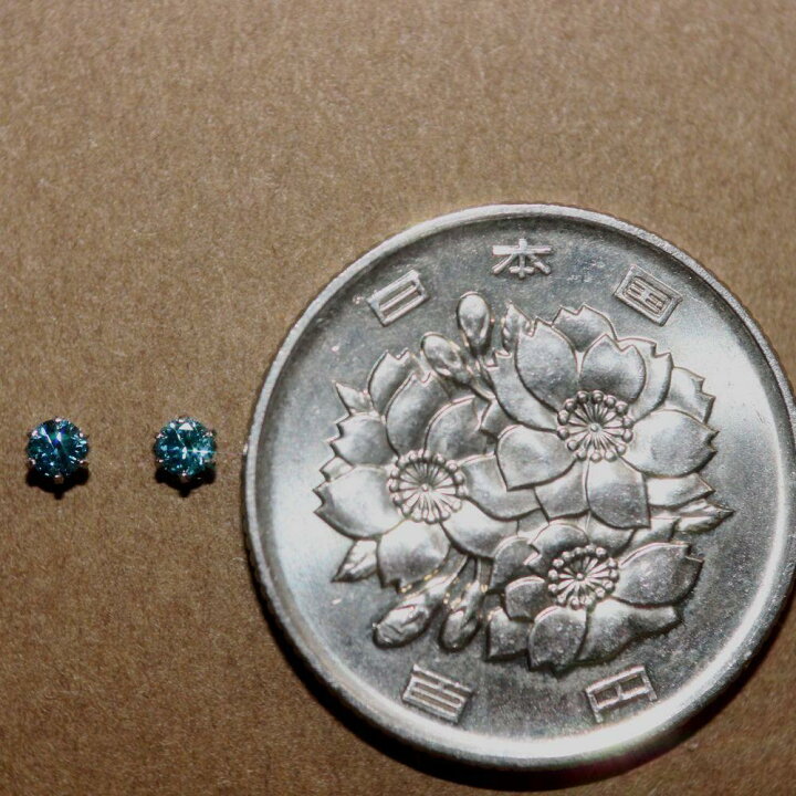 楽天市場】とても綺麗なスカイブルーダイヤピアスPT900・プラチナ 