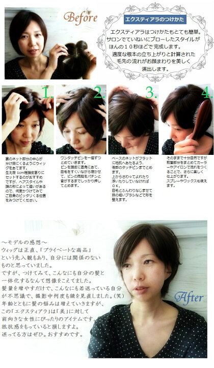 楽天市場】ウィッグ・ヘアピース・部分ウィッグ・ポイントウィッグ 
