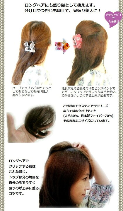 楽天市場】ウィッグ ヘアピース 部分ウィッグ ポイントウィッグ 自然 